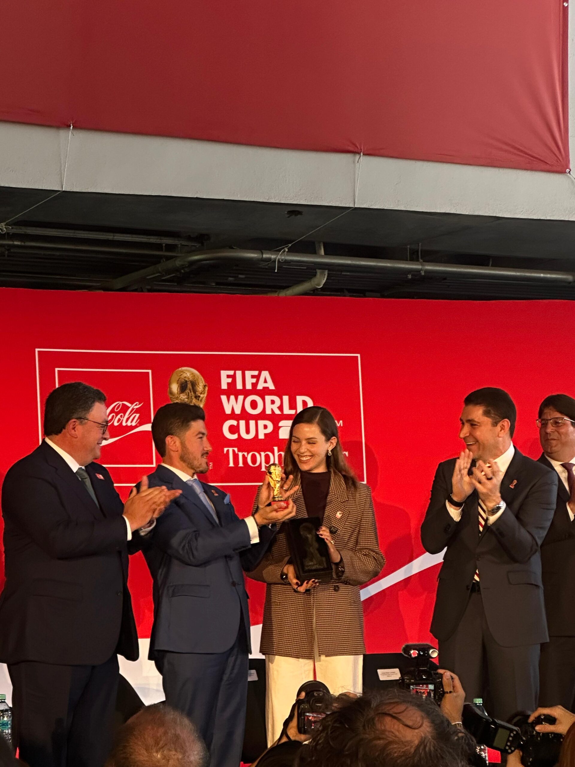 The Trophy Tour Arrives in Monterrey: The 2026 World Cup Trophy Exhibited at BBVA Stadium